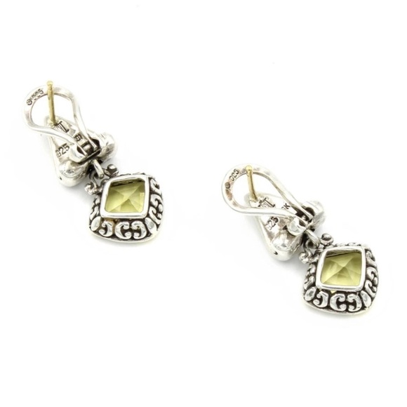 John Hardy sterling silver citrine earrings - Picture 3 of 4